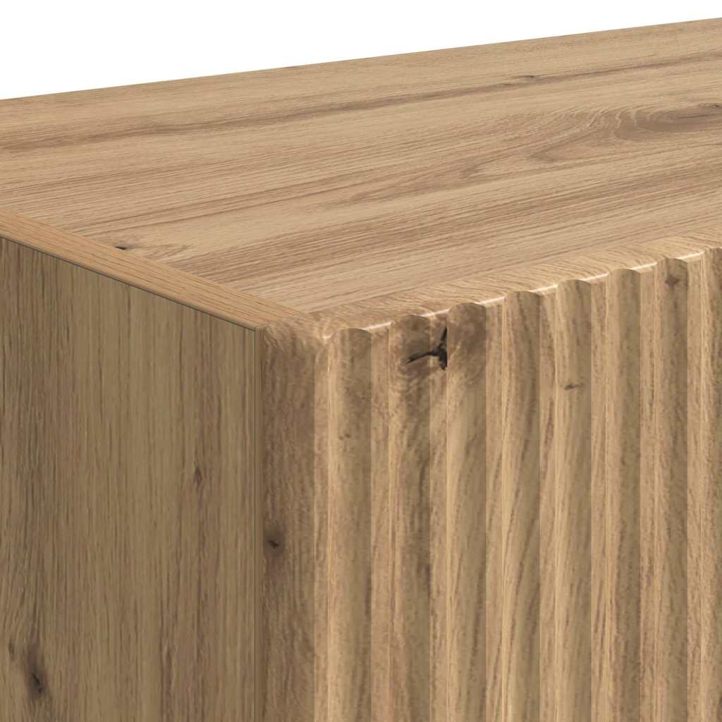 Mobile TV da parete 2 pz Rovere Artigianale