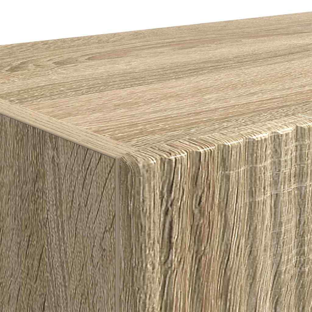Mobile TV da parete 2 pz Sonoma Legno ingegnerizzato