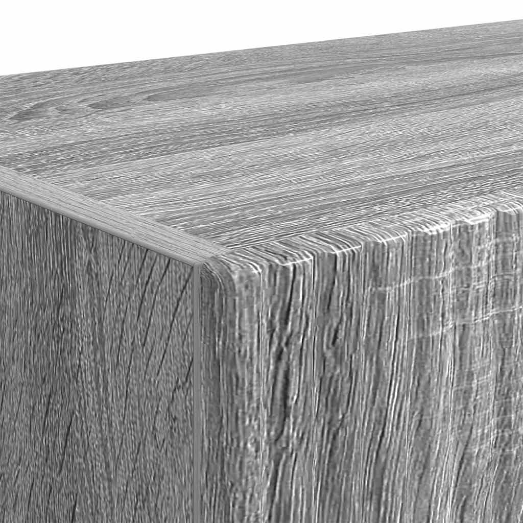 Mobile TV da parete 2 pz Grigio Sonoma Legno ingegnerizzato