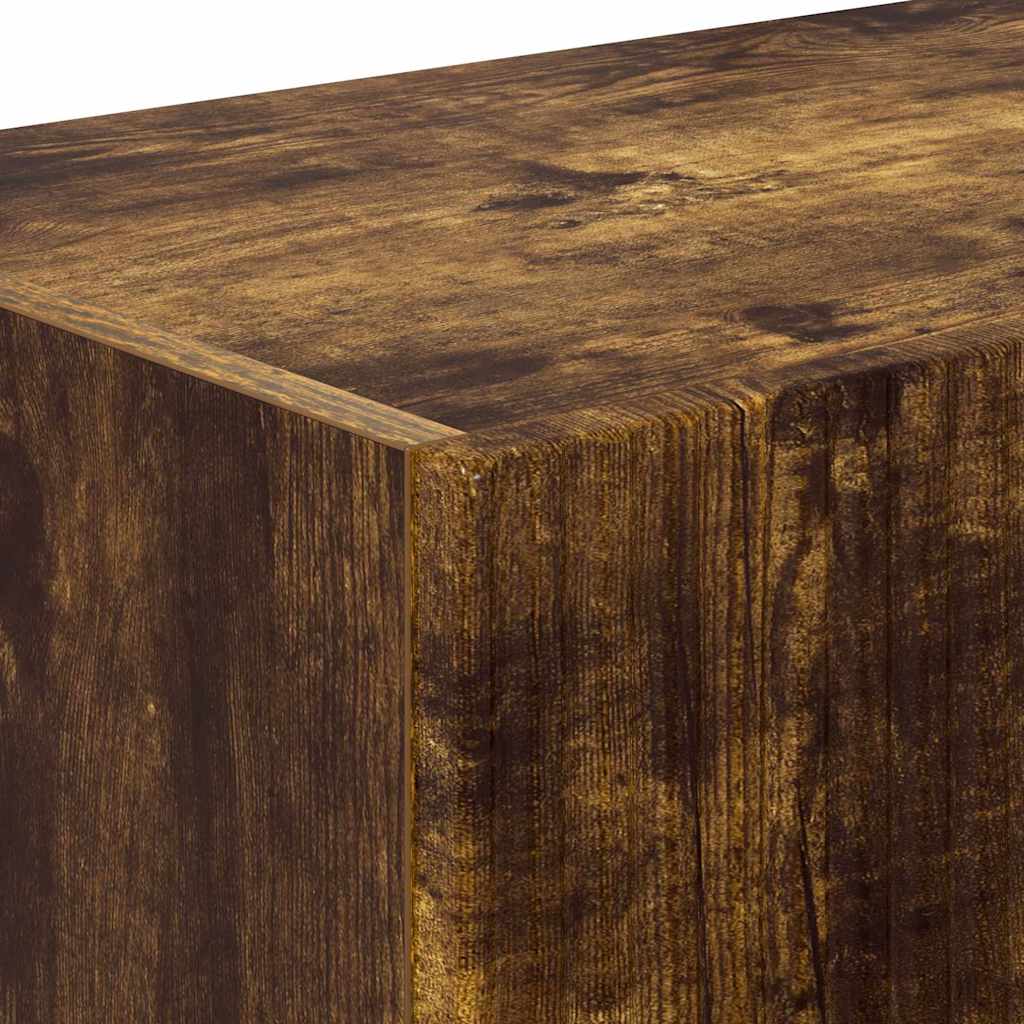 Mobile TV da parete 2 pcs Rovere fumé 98 x 31 x 29,5 cm