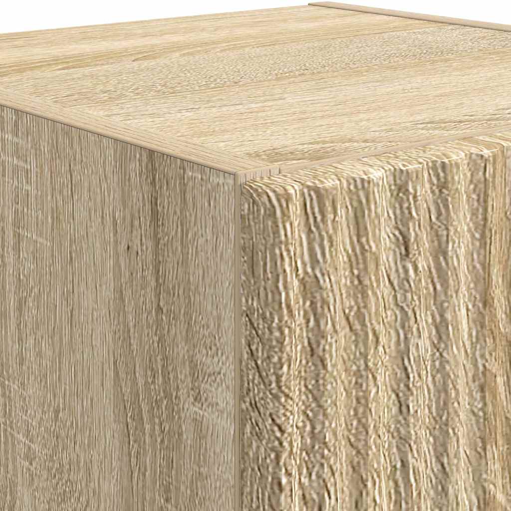 Mobile TV da parete 2 pz Sonoma Legno ingegnerizzato