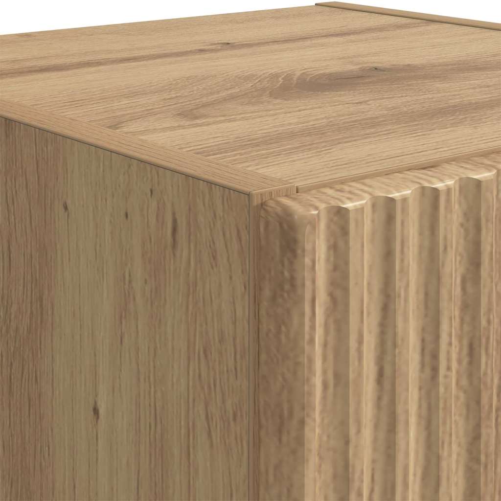 Mobile TV da parete 2 pz Rovere Artigianale