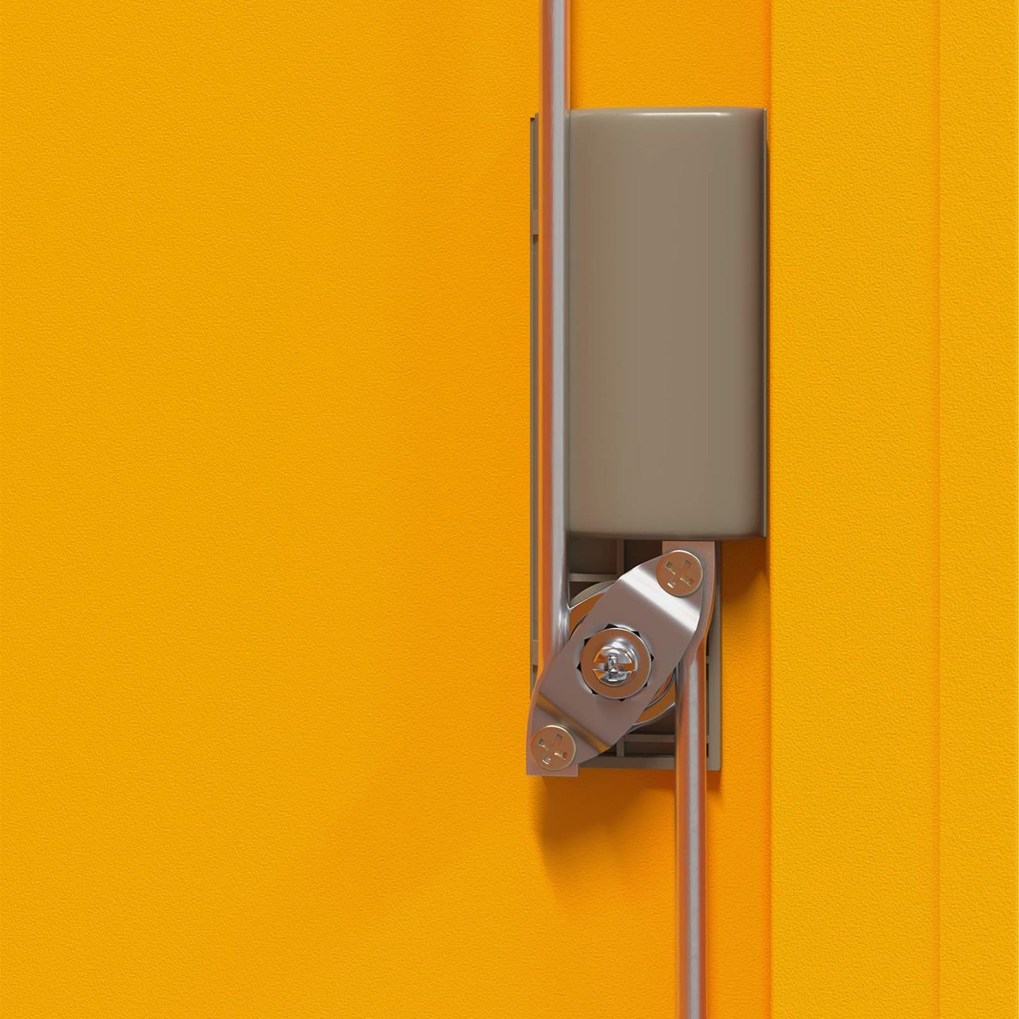Armadio Giallo senape 90 x 40 x 70 cm Acciaio