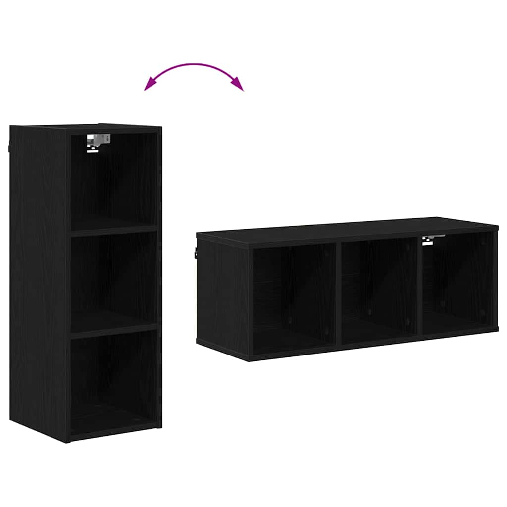 Armadio pensile Rovere Nero 30 x 29,5 x 80 cm