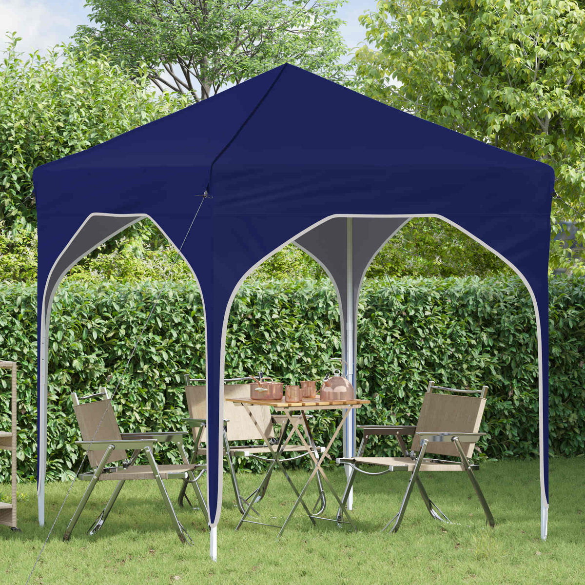 Tenda per feste a pop-up 194 x 194 x 245 cm Blu - homemem39