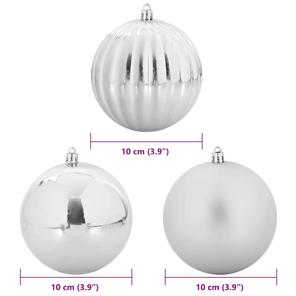 Set di palline di Natale XL 15 pz Argento Plastica | homemem39