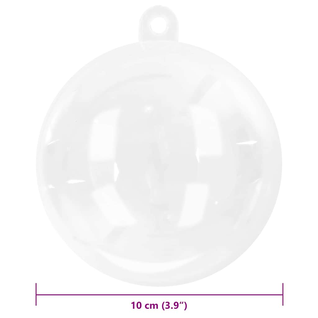 Set di Palle di Natale 25 pcs Trasparente Ø 10 cm | homemem39