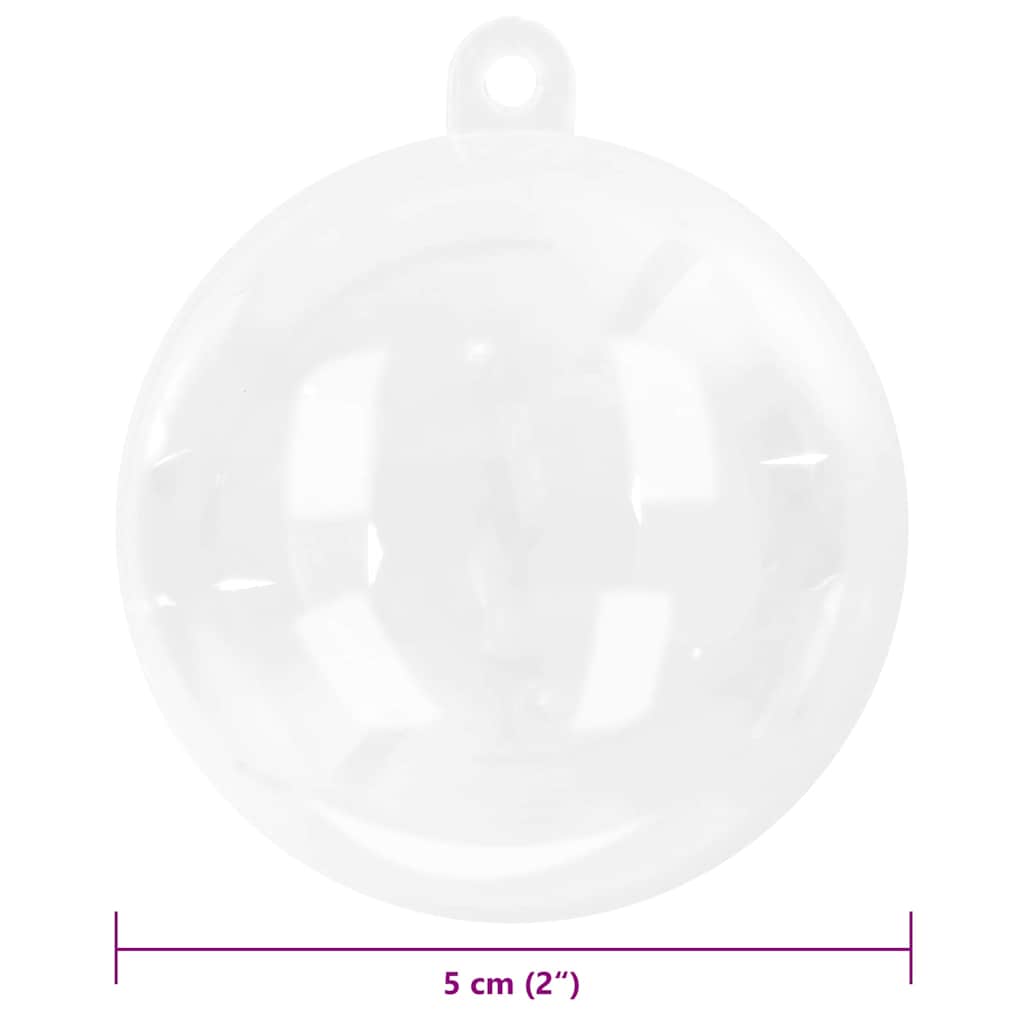 Set di Palle di Natale 200 pcs Trasparente Ø 5 cm | homemem39