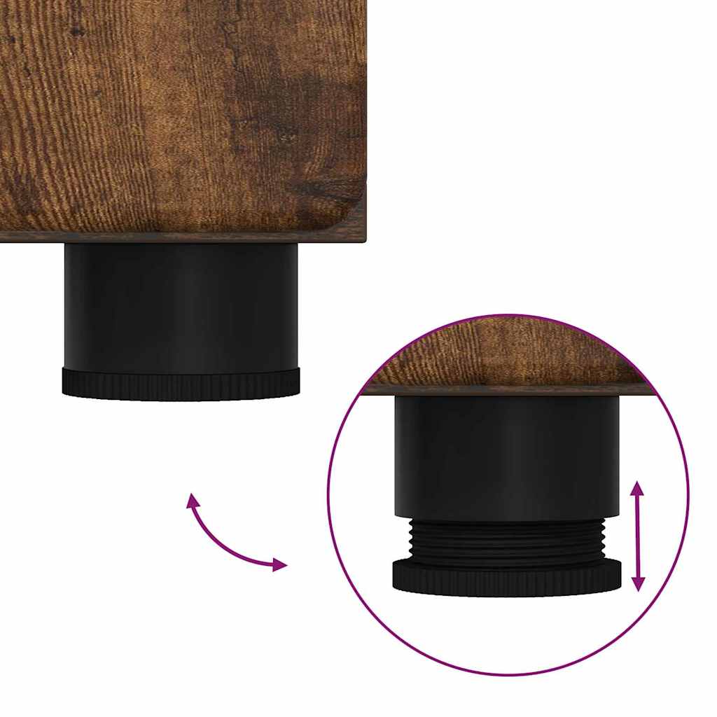 Credenza Rovere fumé 60 x 35 x 182 cm Legno multistrato