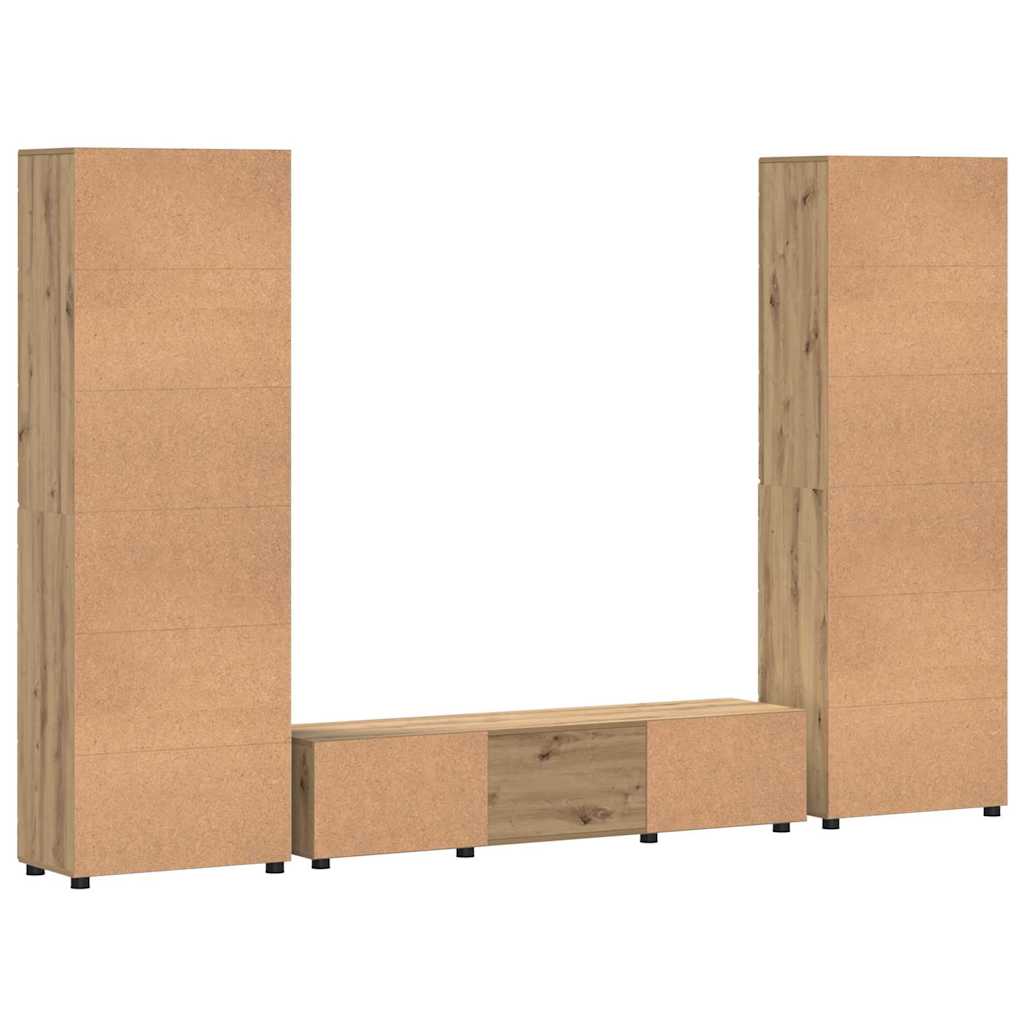 Set mobile TV FLORIN 3 pz Rovere artigianale