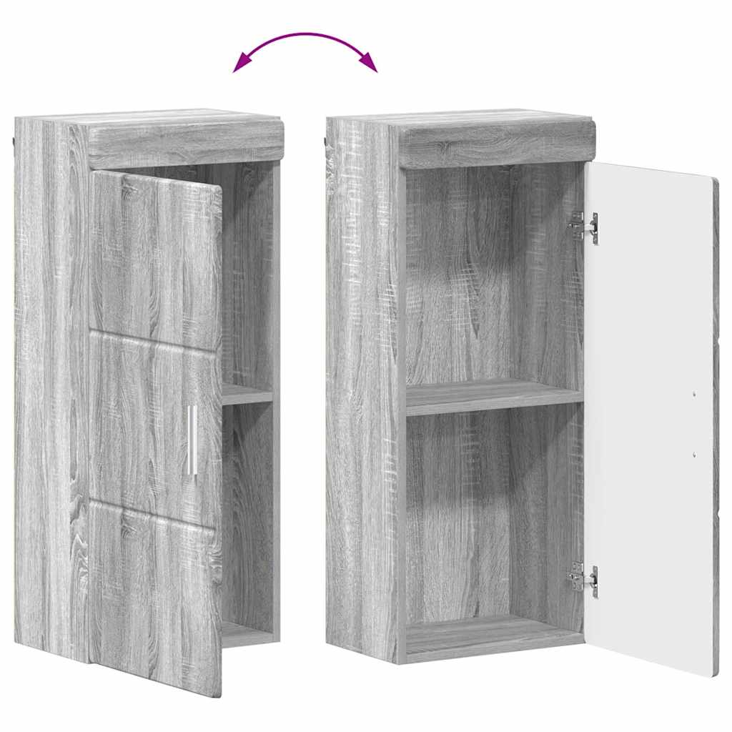 Set di mobili per il bagno TULUM 4 pz Grigio Sonoma