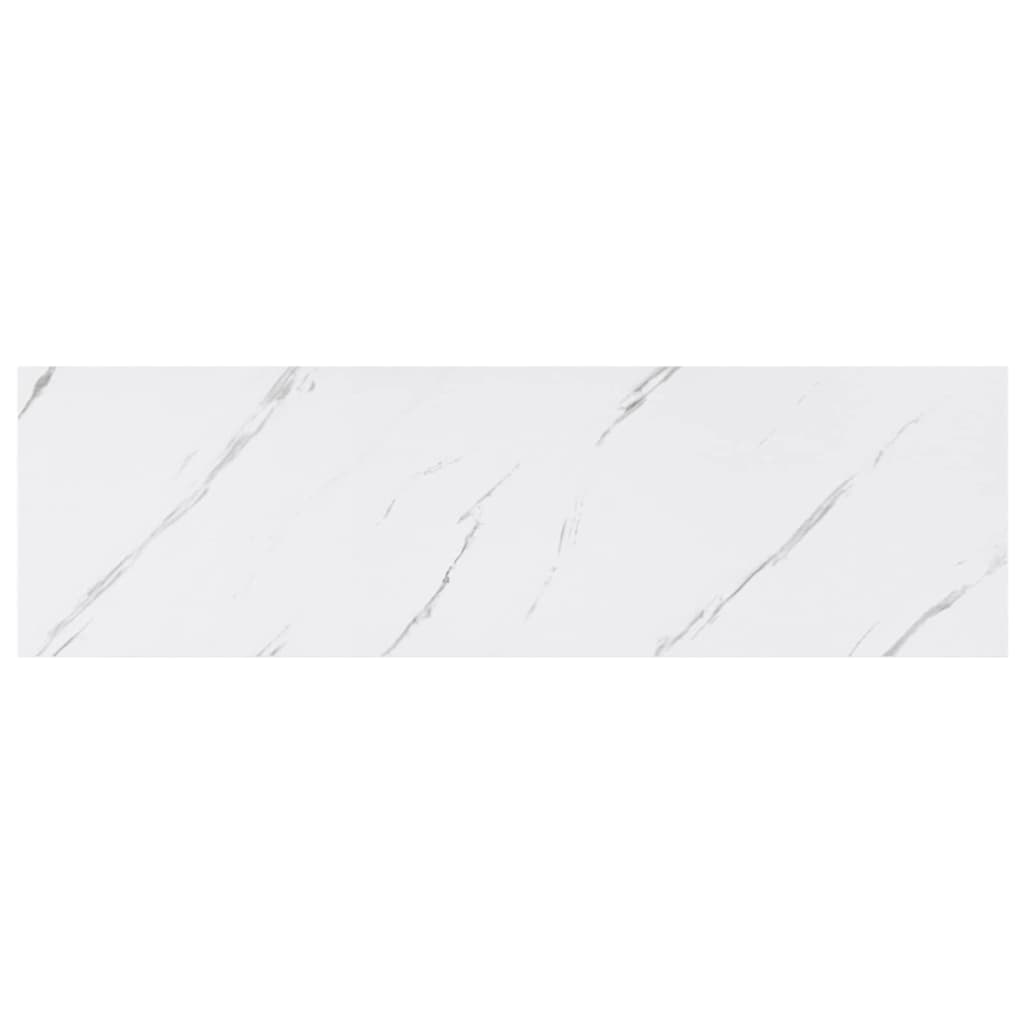 Scaffale da parete 2 pcs Marmo Bianco 80 x 23,5 x 4 cm | homemem39