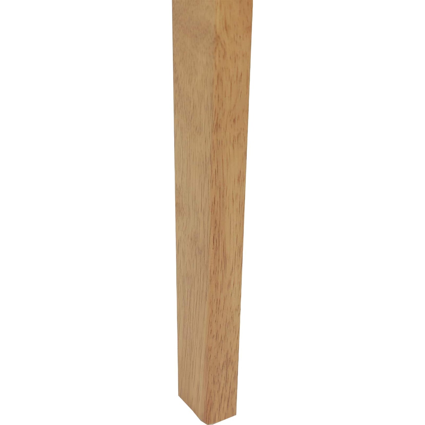 Sedia da pranzo 2 pz Legno di gomma solido Naturale e chiaro