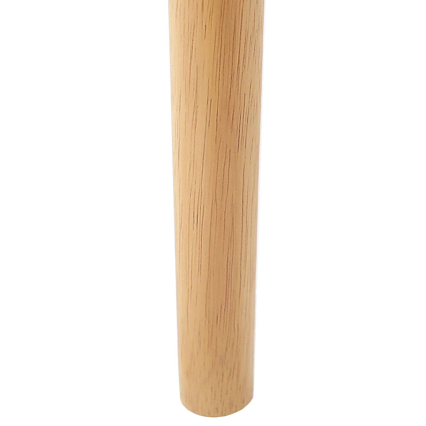 Sedia da pranzo 2 pz Legno di gomma solido Naturale e chiaro