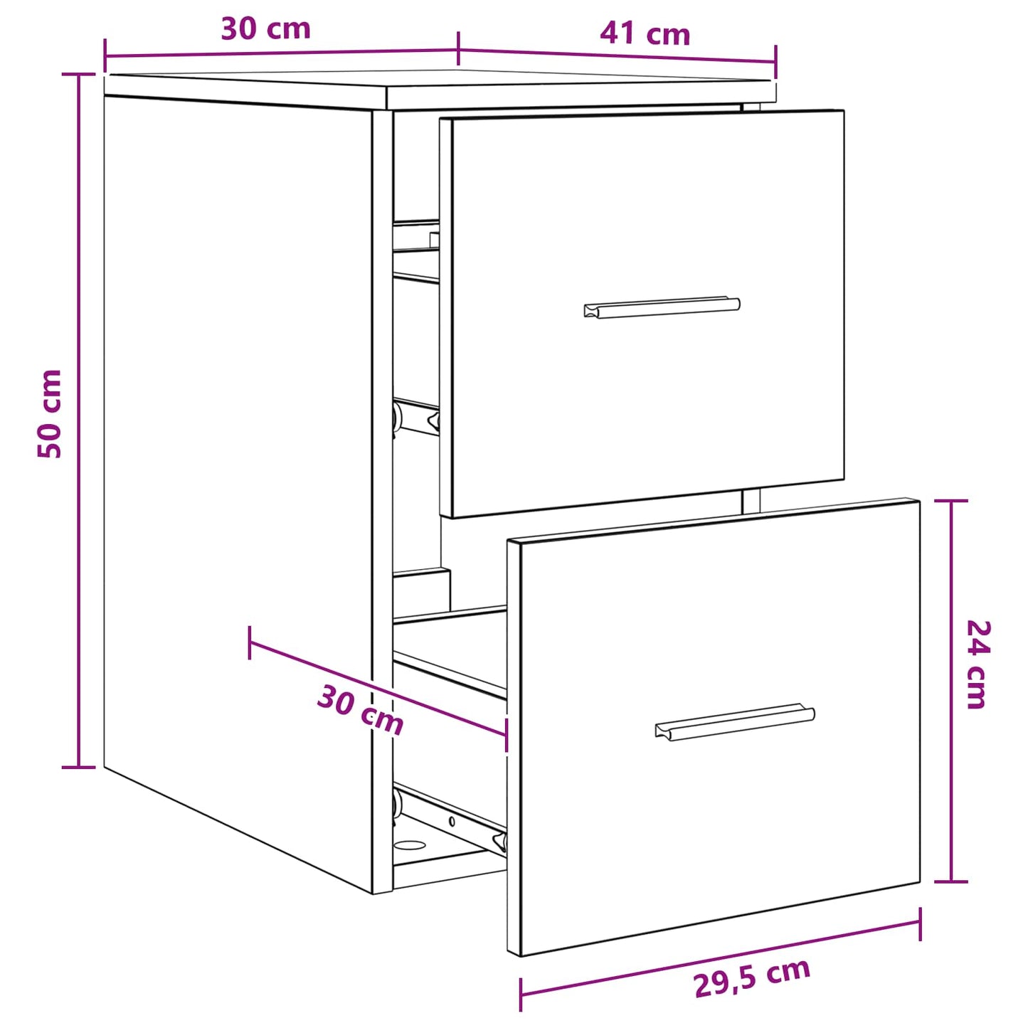 Armadio Bagno In-between Bianco 30 x 41 x 50 cm | homemem39