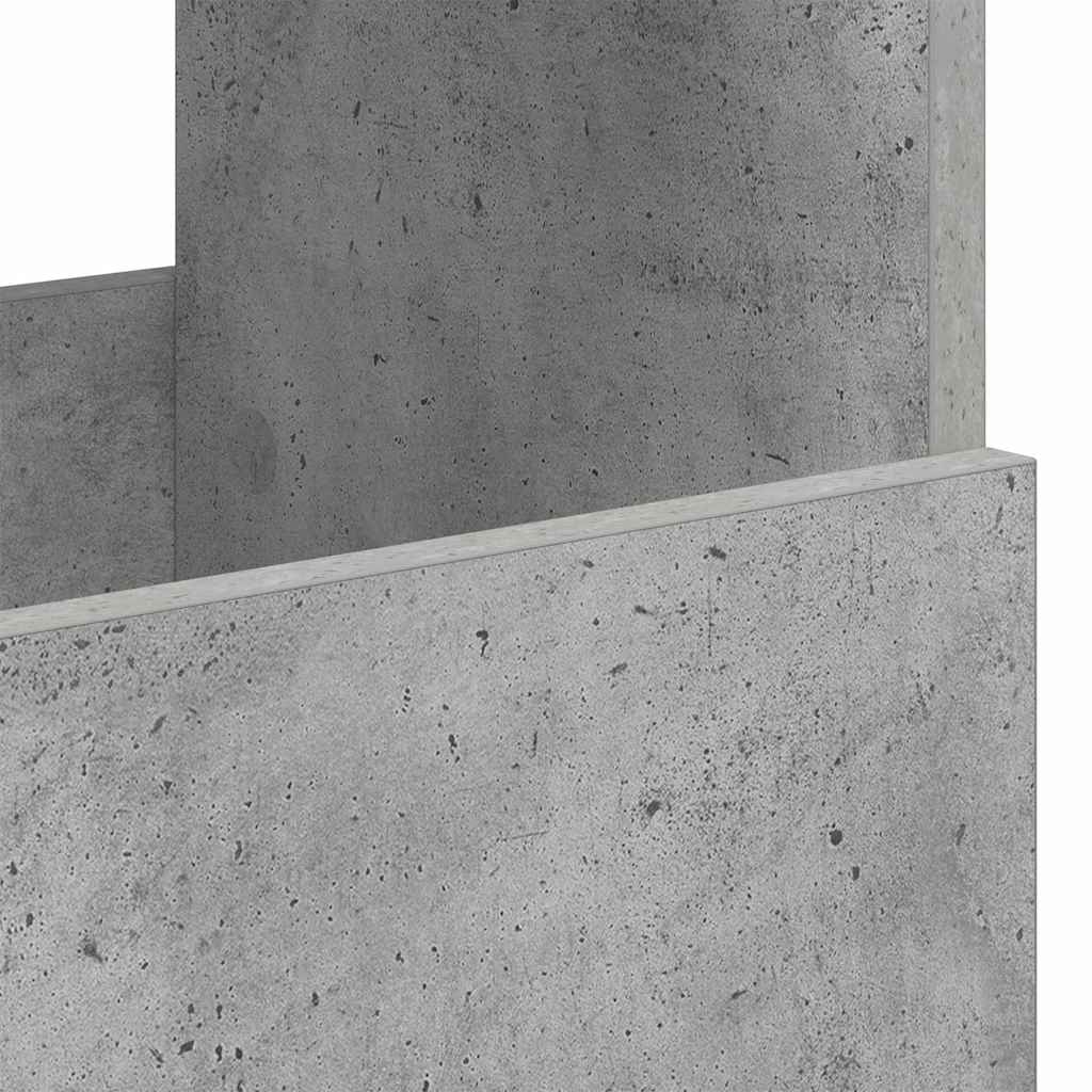 Scaffale per riviste Grigio cemento 68,5 x 30 x 45 cm