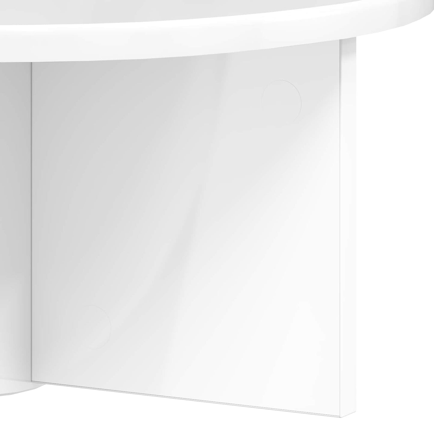 Scaffale da parete A parete 2 pz Bianco Lucido 38 x 19 x 19 cm