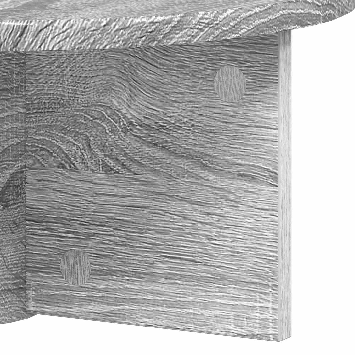 Scaffale da parete A parete 2 pz Grigio Sonoma 38 x 19 x 19 cm