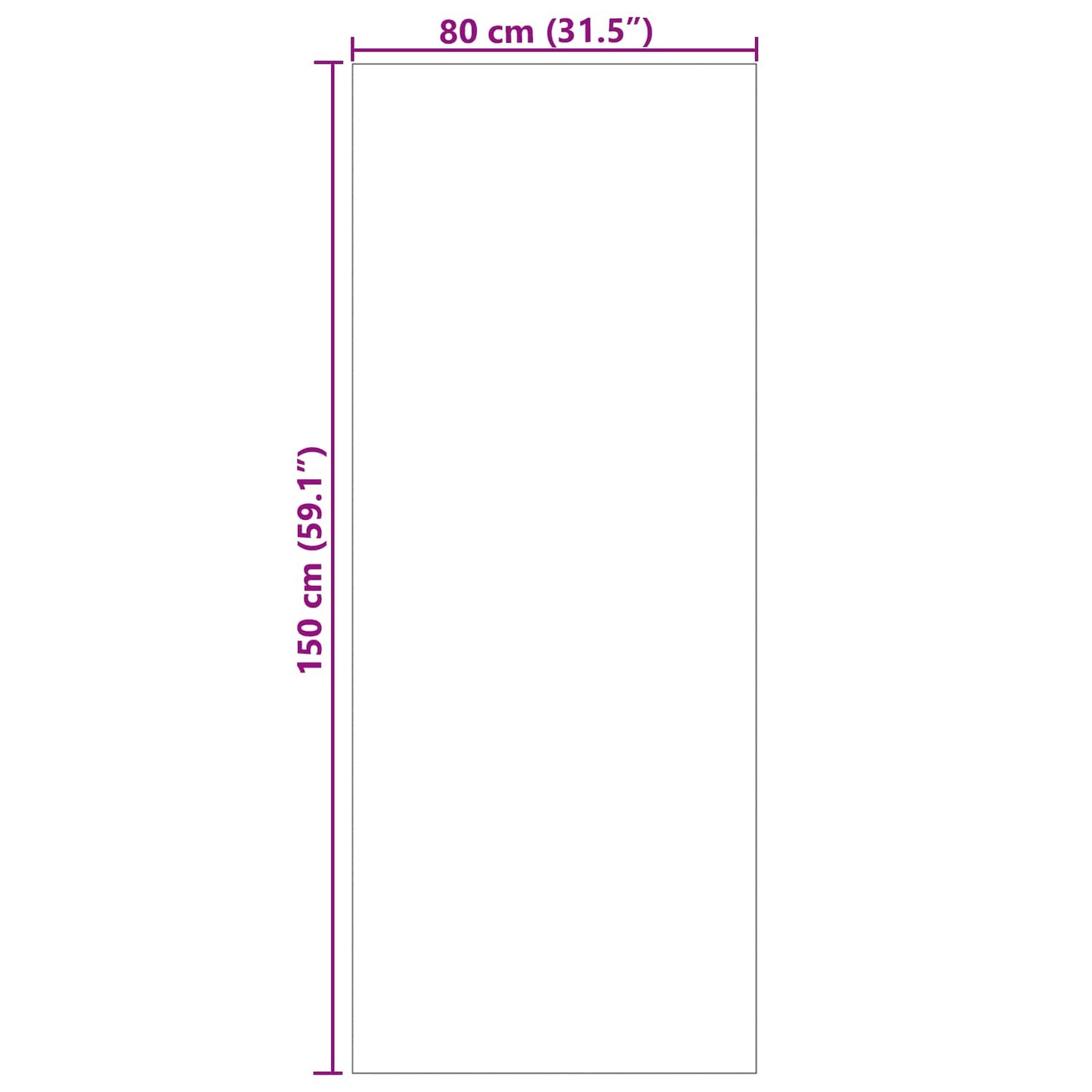 Tappeto per interni LUGO Crema 150 x 80 cm Poliestere - homemem39