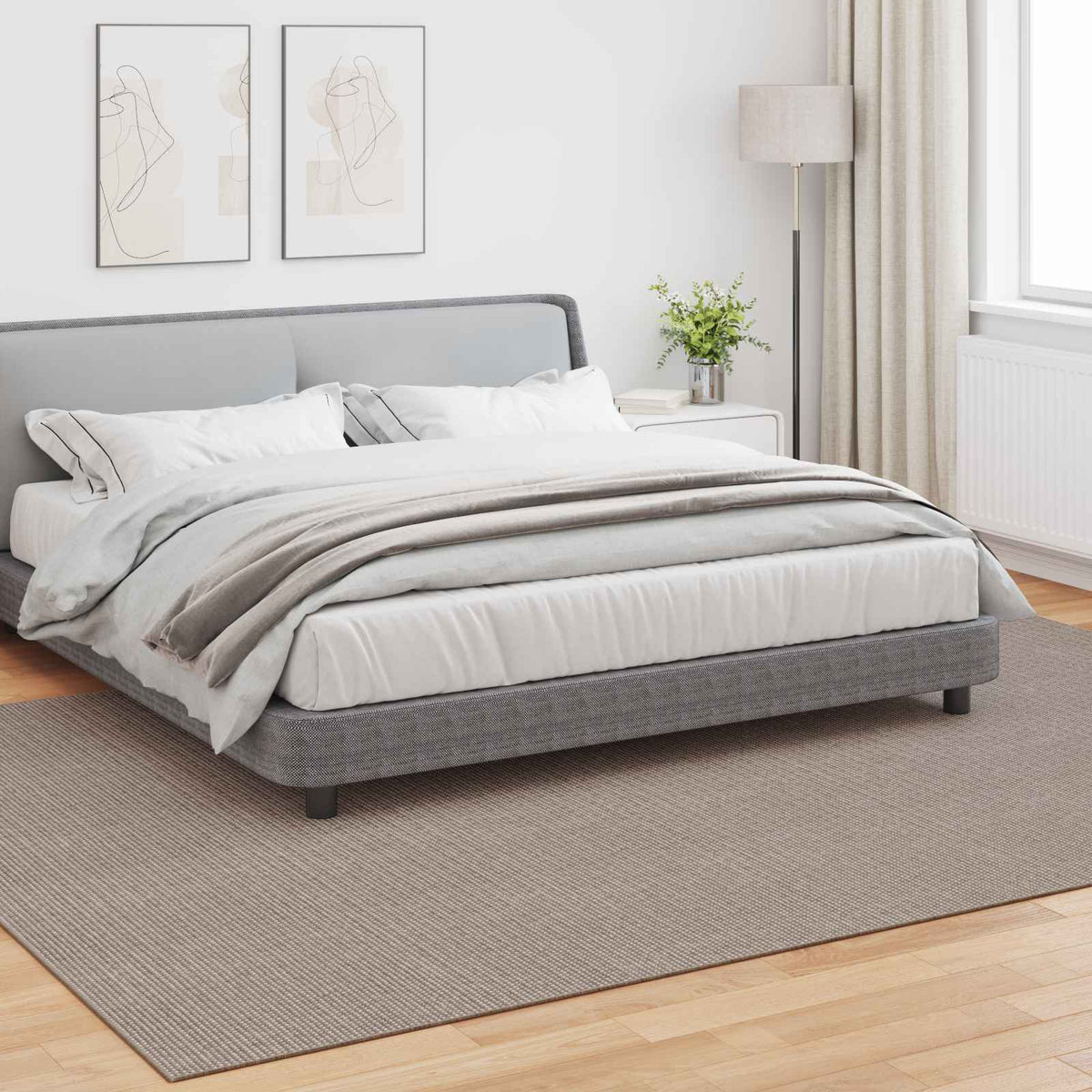 Tappeto per interni LUGO Tortora 240 x 340 cm Poliestere - homemem39