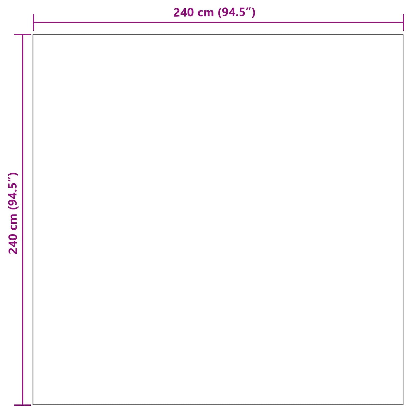 Tappeto per interni LUGO Crema e Taupe 240 x 240 cm Poliestere - homemem39