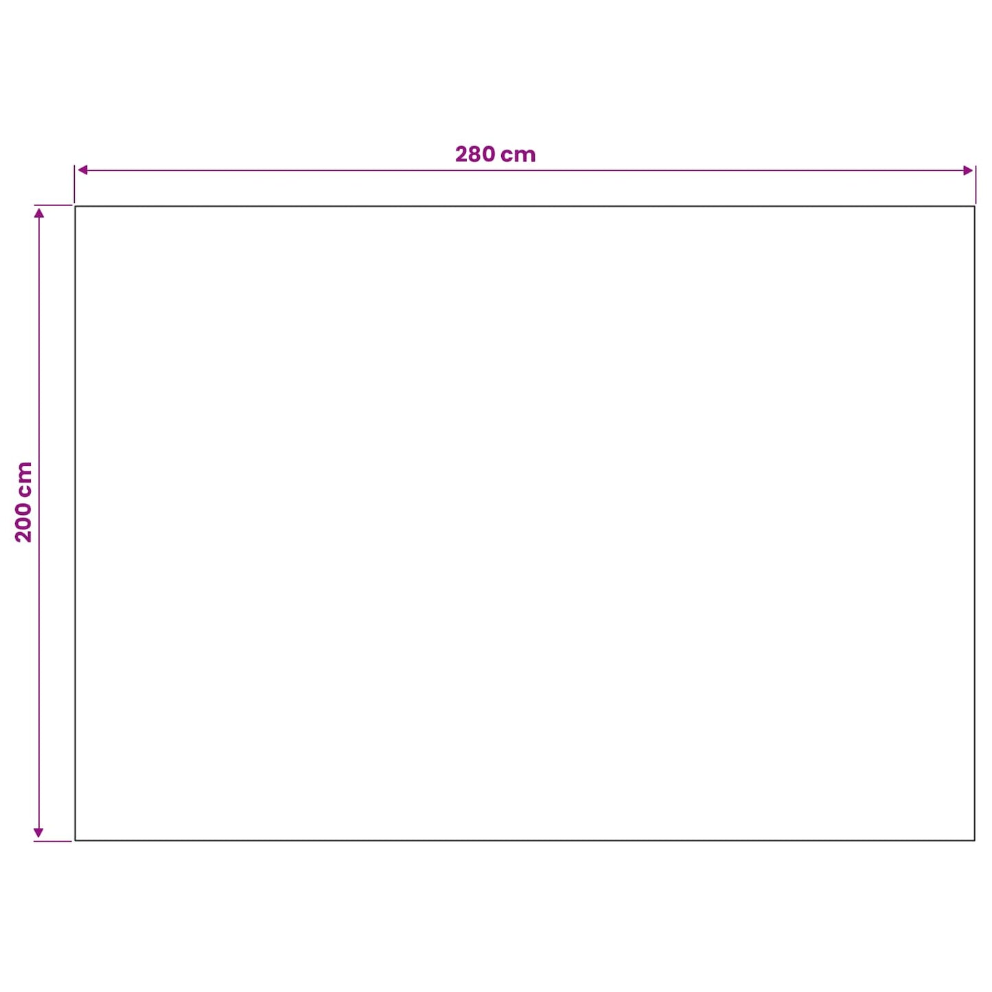 Tappeti per area SIROLO Beige 280 x 200 cm Poliestere