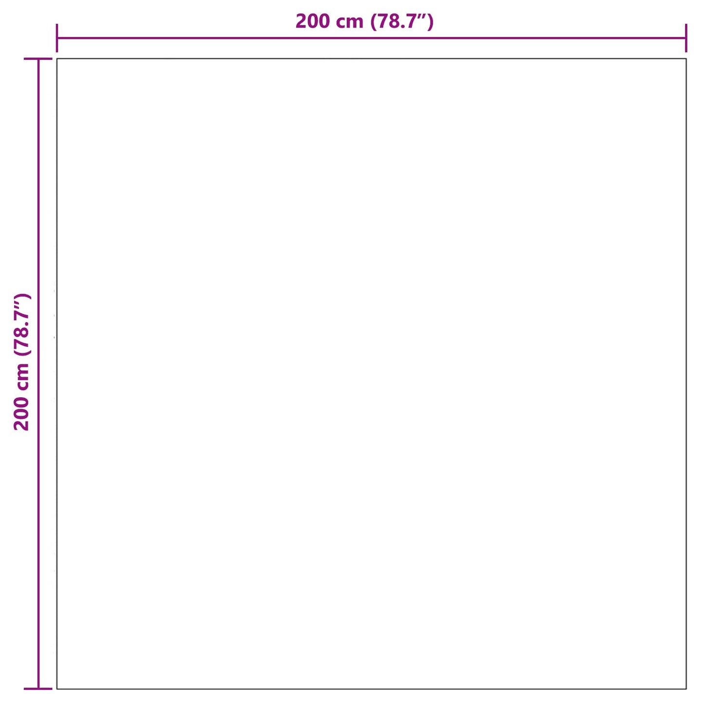 Tappeto per interni GALATI Crema 200 x 200 cm Poliestere - homemem39