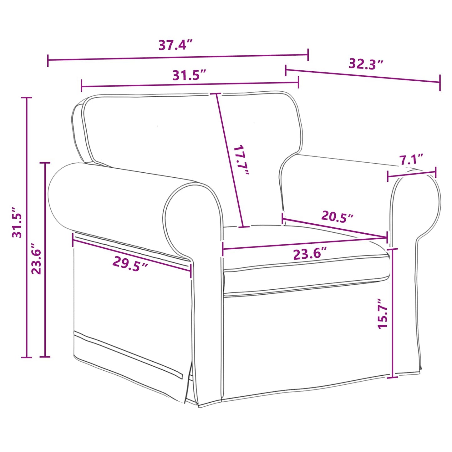 Set di divani 2 pcs Grigio scuro 175 x 82 x 80 cm Tessuto | homemem39