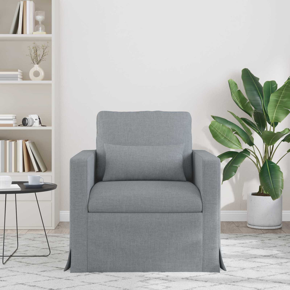 Divano Grigio chiaro 78 x 78 x 80 cm Tessuto - homemem39