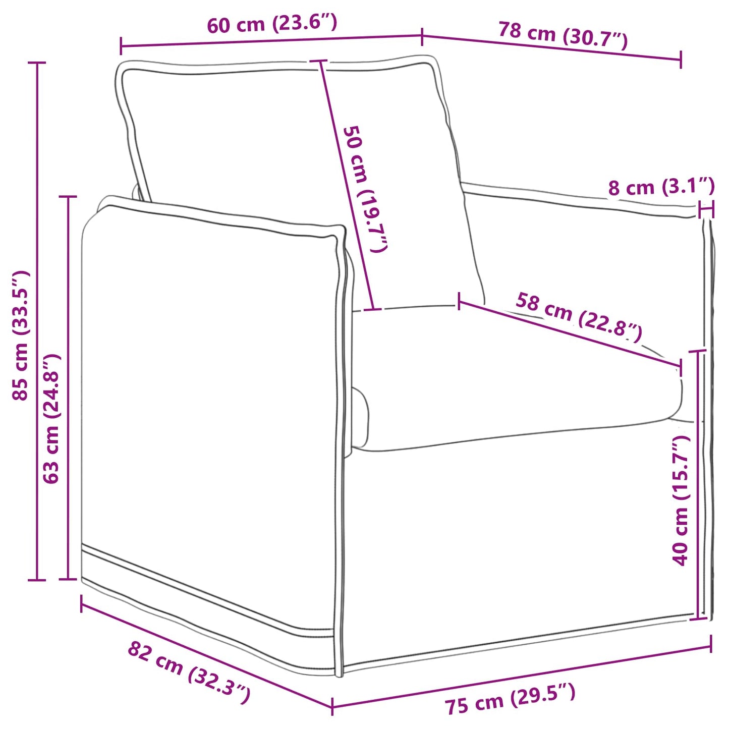 Divano Talpa 75 x 82 x 85 cm Tessuto | homemem39