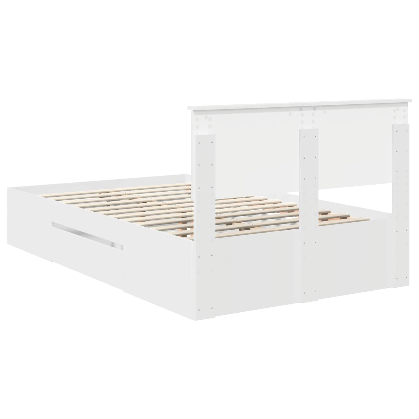 Struttura del letto Bianco 137 x 203 cm Legno ingegnerizzato