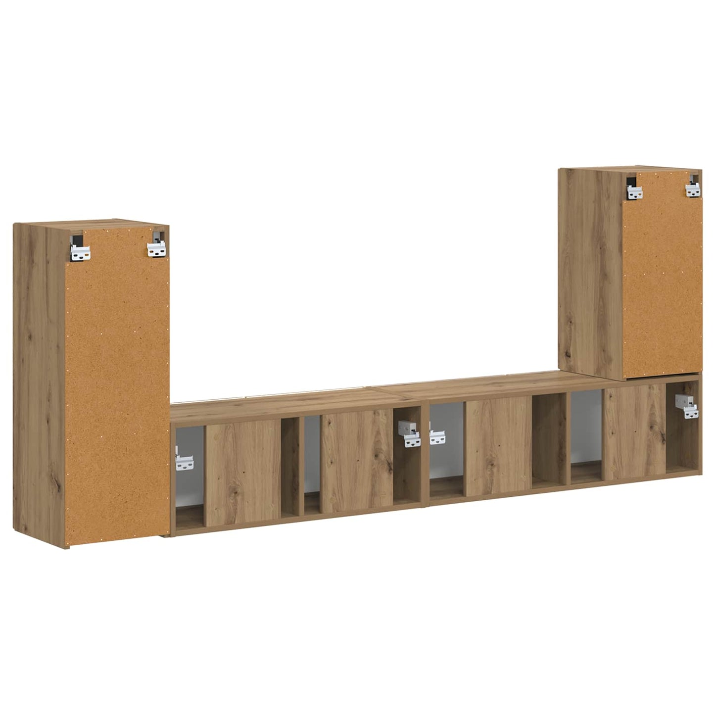 Set mobile TV 4 pcs Rovere artigianale Legno multistrato | homemem39