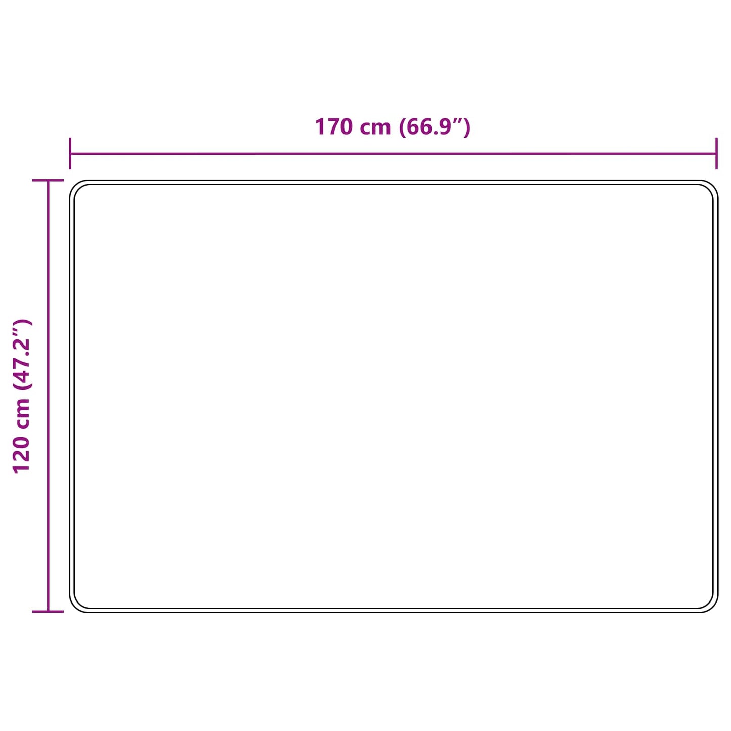 Runner Tappeto MARSA Beige 120 x 170 cm Poliestere e PVC | homemem39