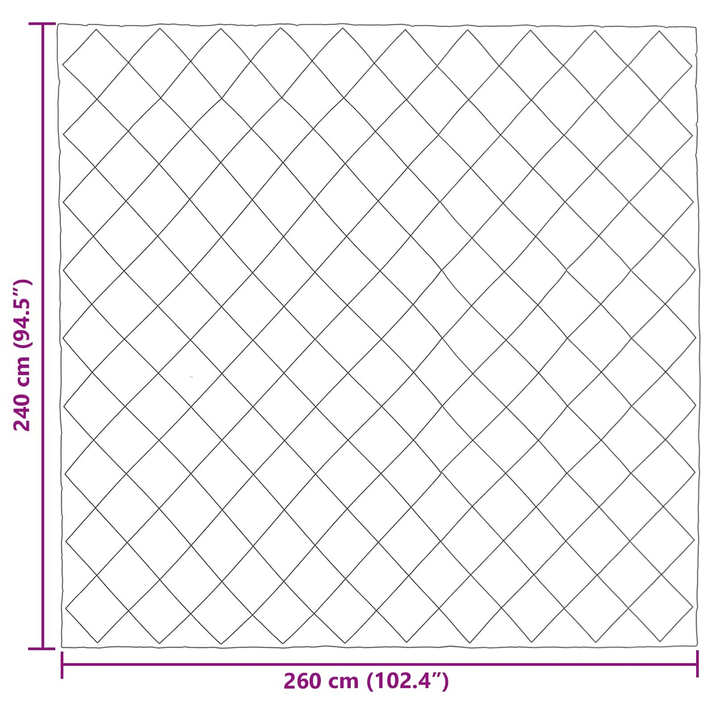 Duvet Estivo Antracite 240 x 260 cm Microfibra