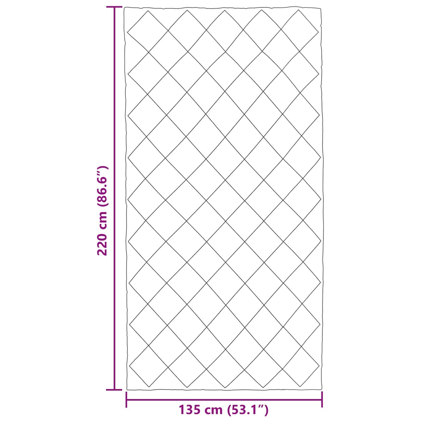 Duvet Invernale 135 x 220 cm 450 gsm Antracite