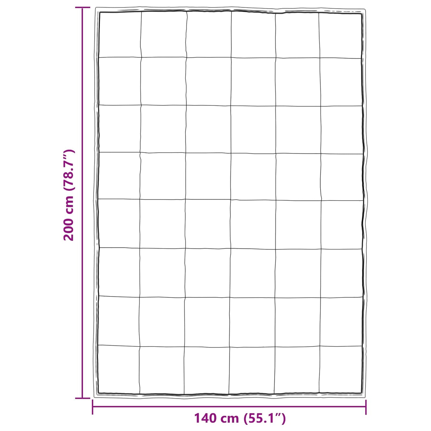 Duvet Invernale 140 x 200 cm 450 gsm Argento