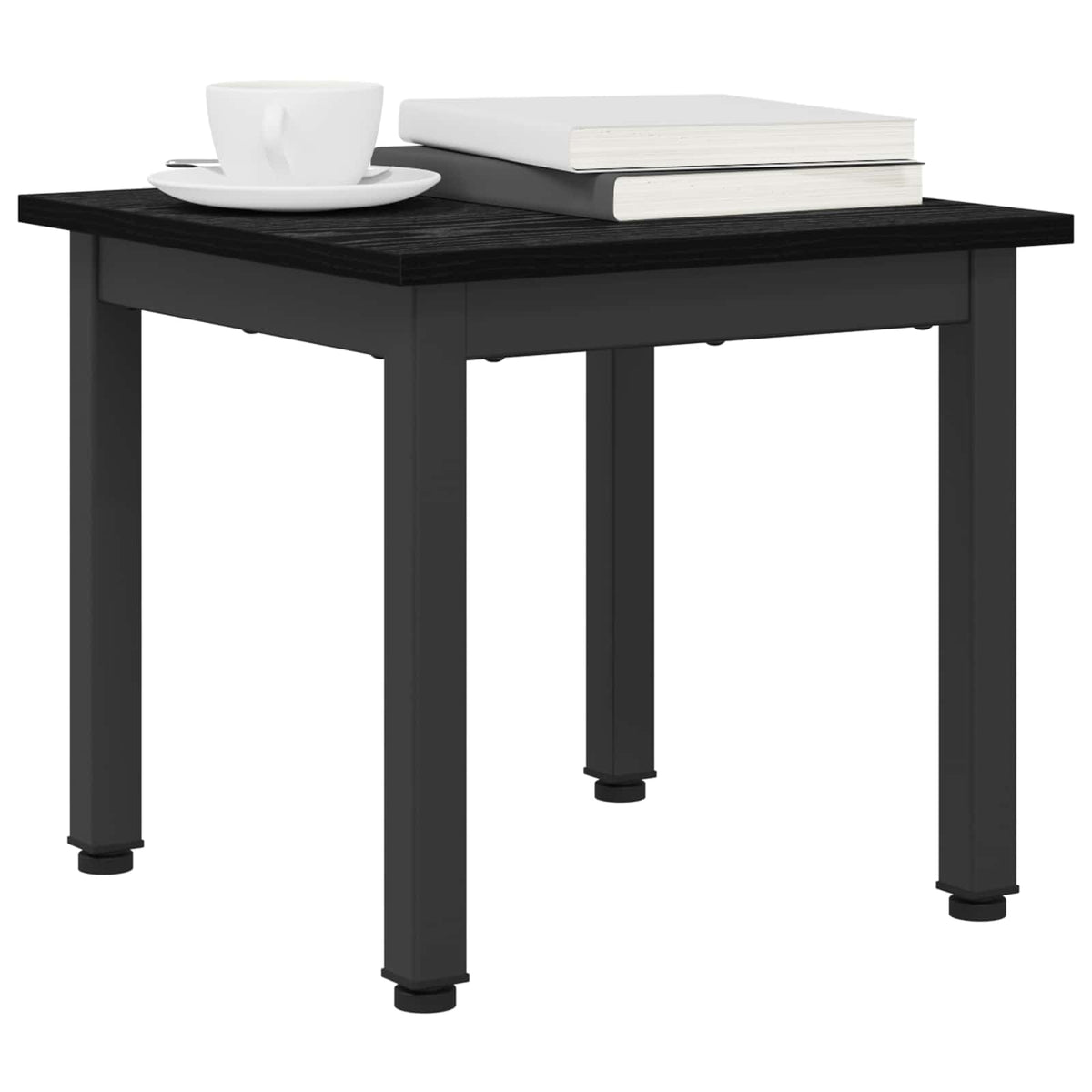 Tavolino da salotto Rovere Nero 40 x 40 x 36 cm - homemem39