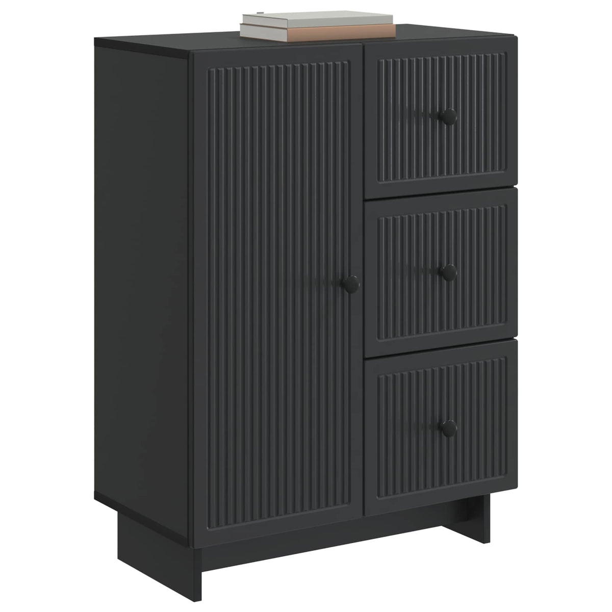 Credenza Nero 66 x 34,5 x 90 cm Legno ingegnerizzato - homemem39