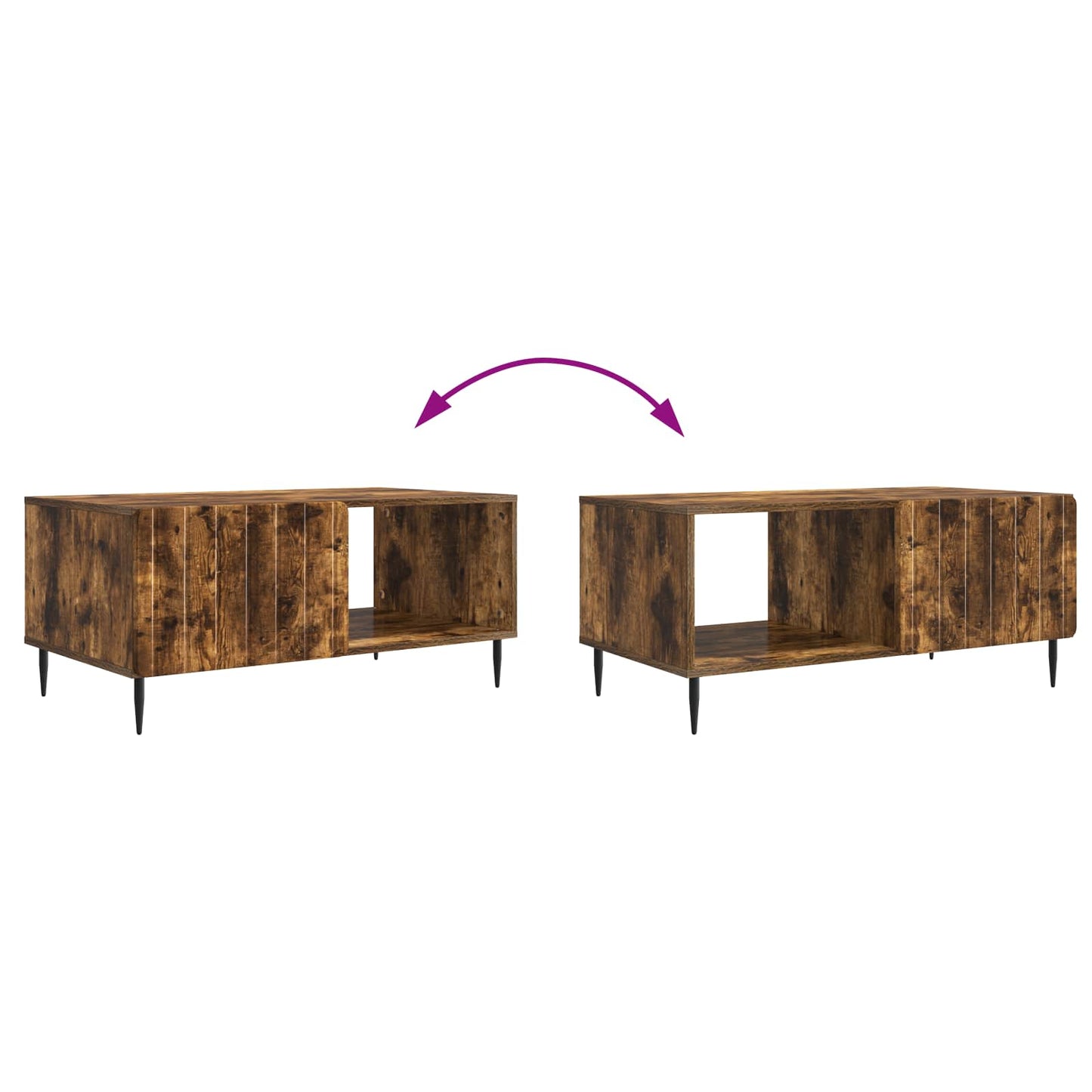 Tavolino da salotto Rovere Fumo 90 x 50 x 40 cm | homemem39
