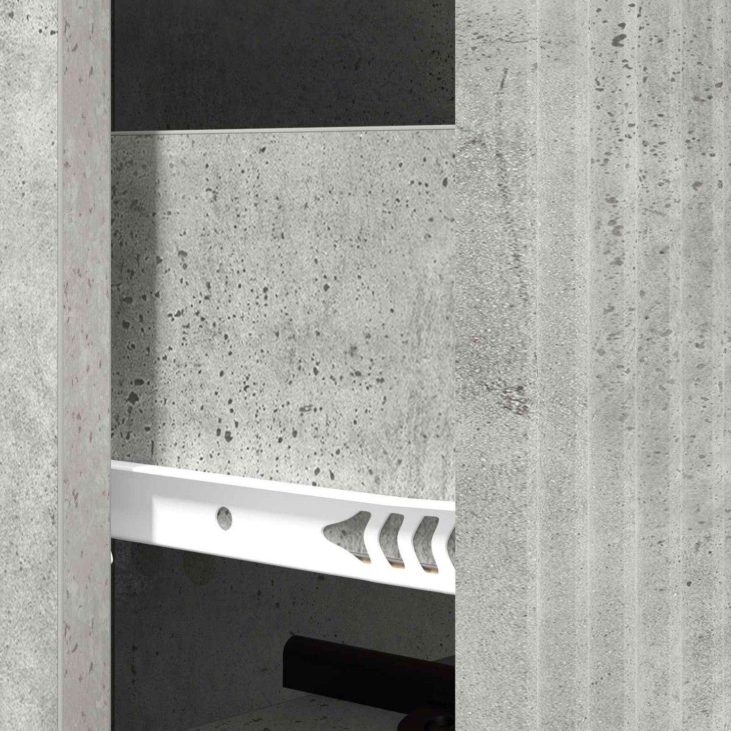 Mobile con Cassetti Grigio Cemento 33 x 34,5 x 90 cm