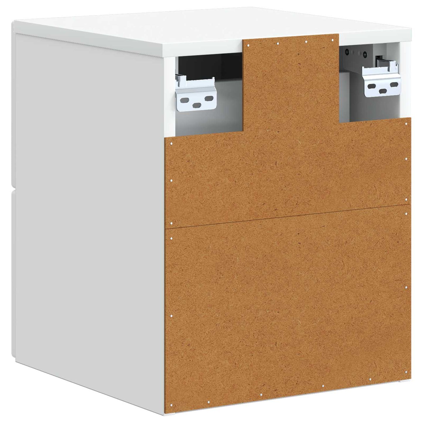 Mobiletto da notte a muro 2 pz Bianco 33 x 34,5 x 40 cm