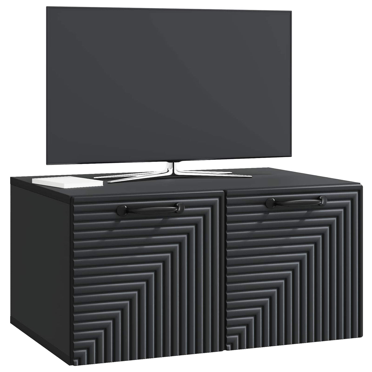 Mobile Porta TV da Muro Nero 59,5 x 41 x 30 cm - homemem39
