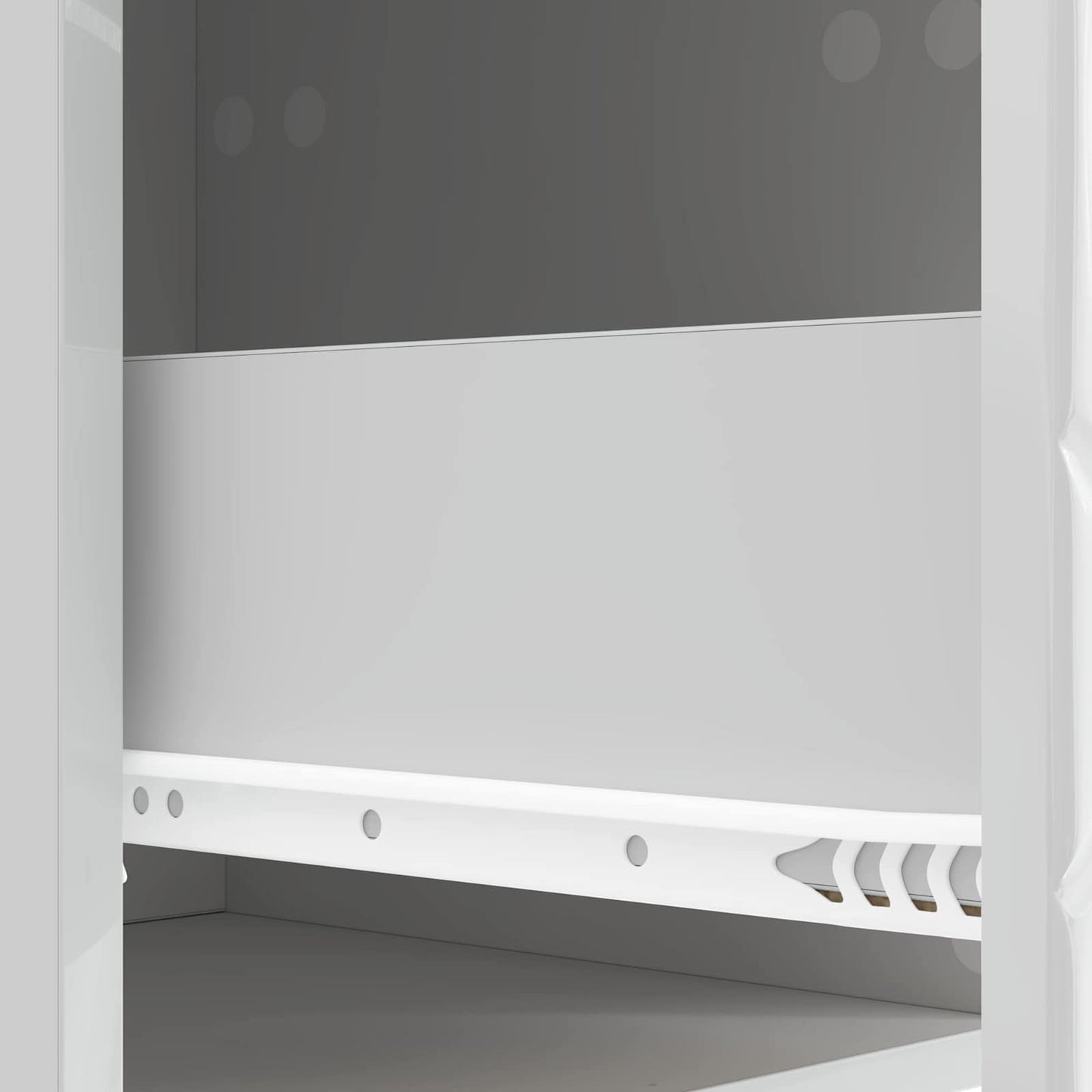 Tavolino da Parete Laterale 2 pcs Bianco Lucido | homemem39