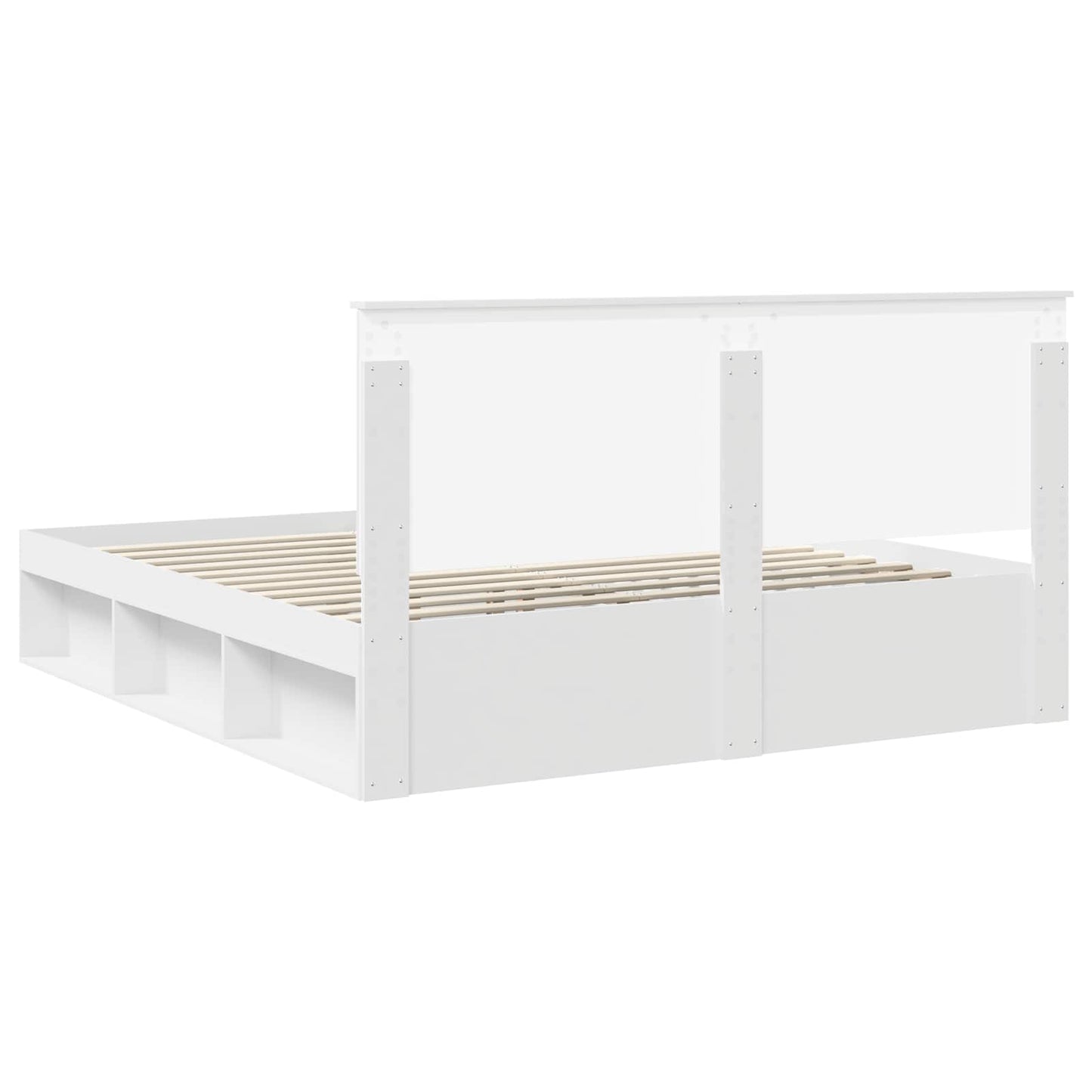 Struttura del letto Bianco 200 x 200 cm Pino massello | homemem39