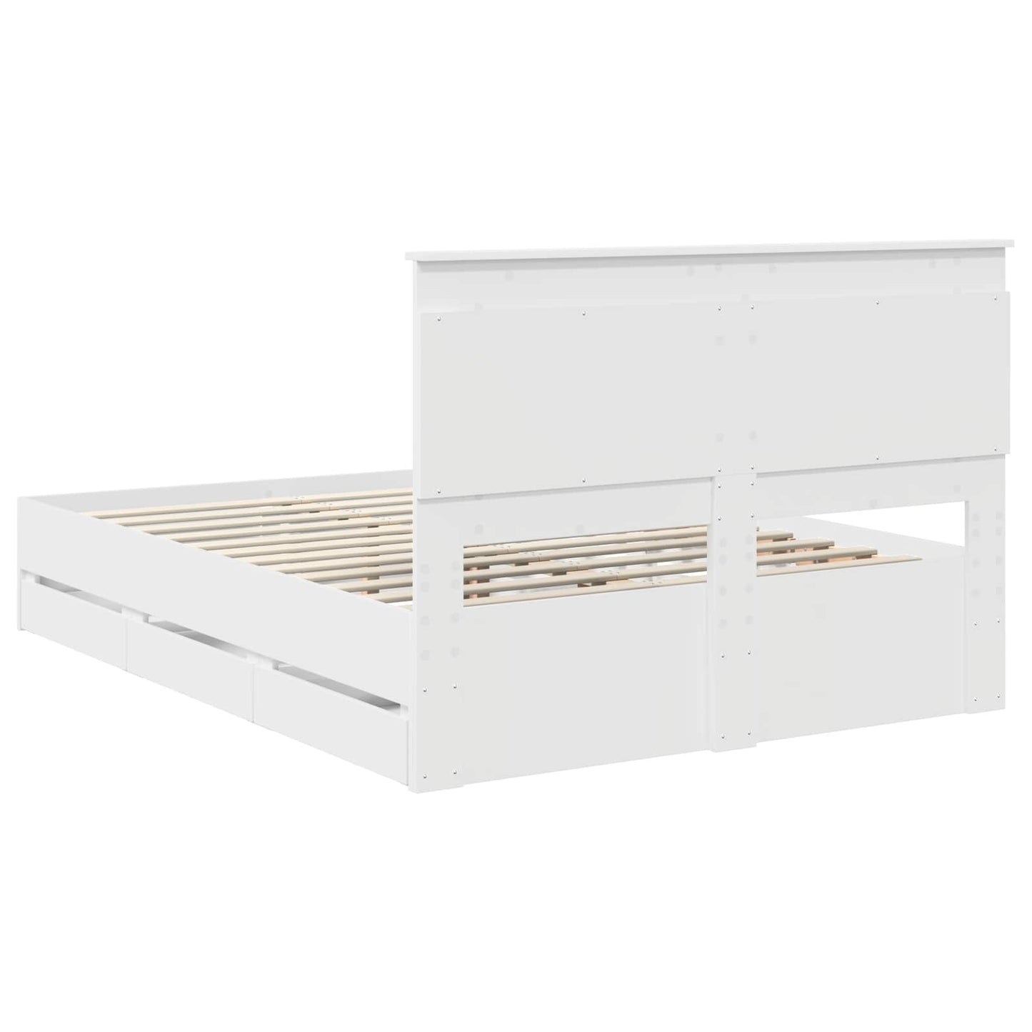 Struttura del letto Bianco 140 x 200 cm Legno Ingegnerizzato