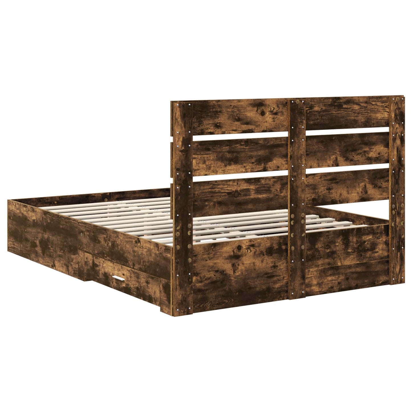 Struttura del letto Rovere fumé 150 x 200 cm Legno multistrato