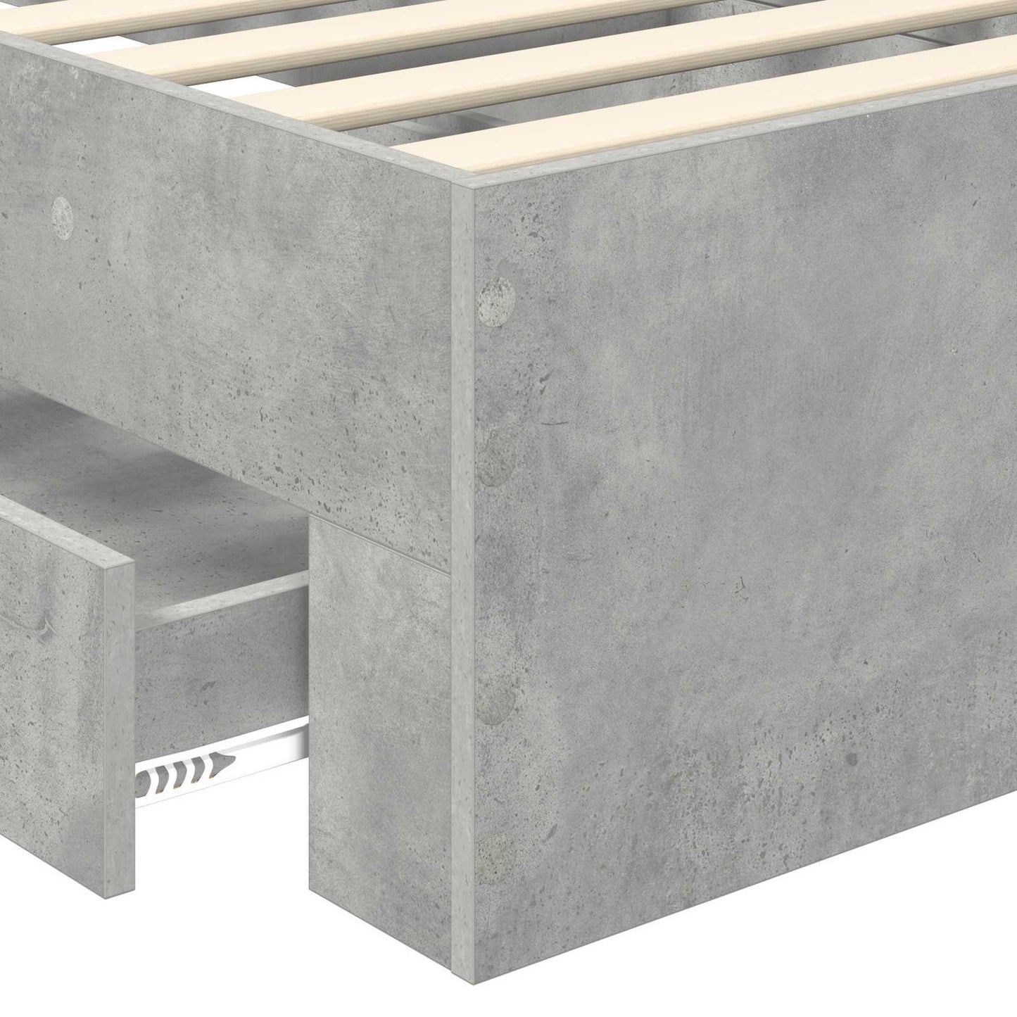 Struttura del letto Grigio Certo e Argento 70 x 190 cm | homemem39