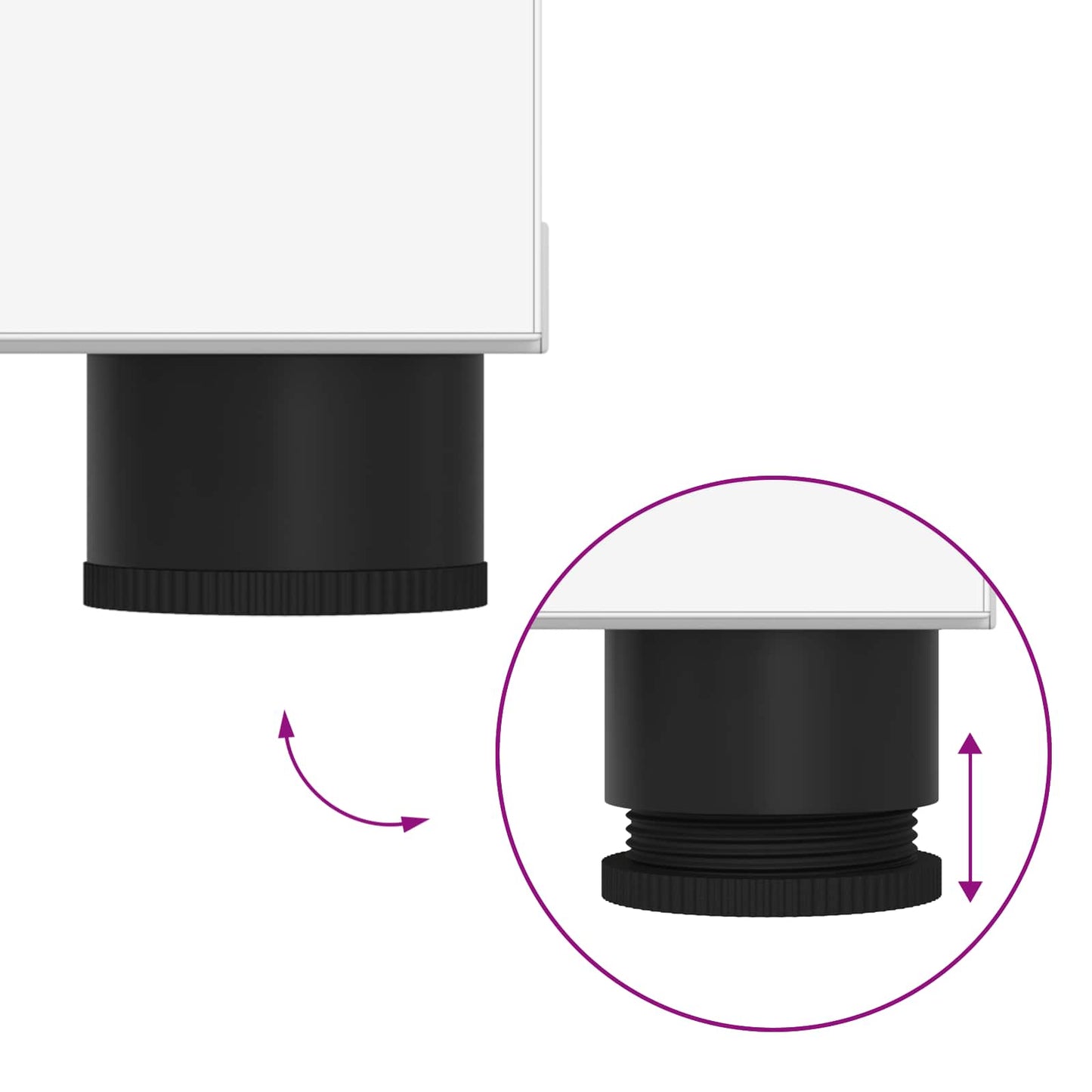 Panca per ingresso con cuscino con porta Bianco 60 x 38 x 46 cm