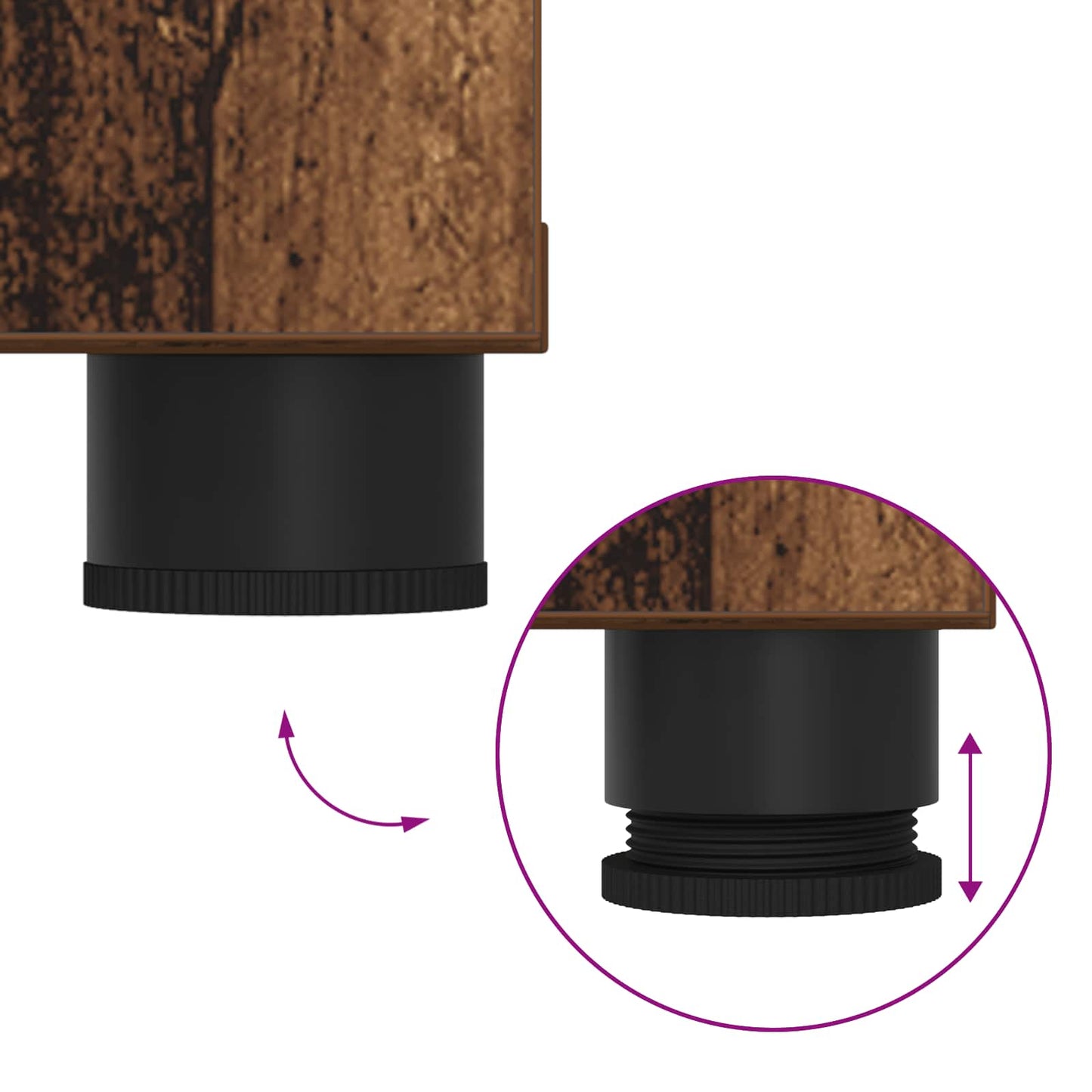 Panca per ingresso con cuscino Legno vecchio 60 x 38 x 46 cm