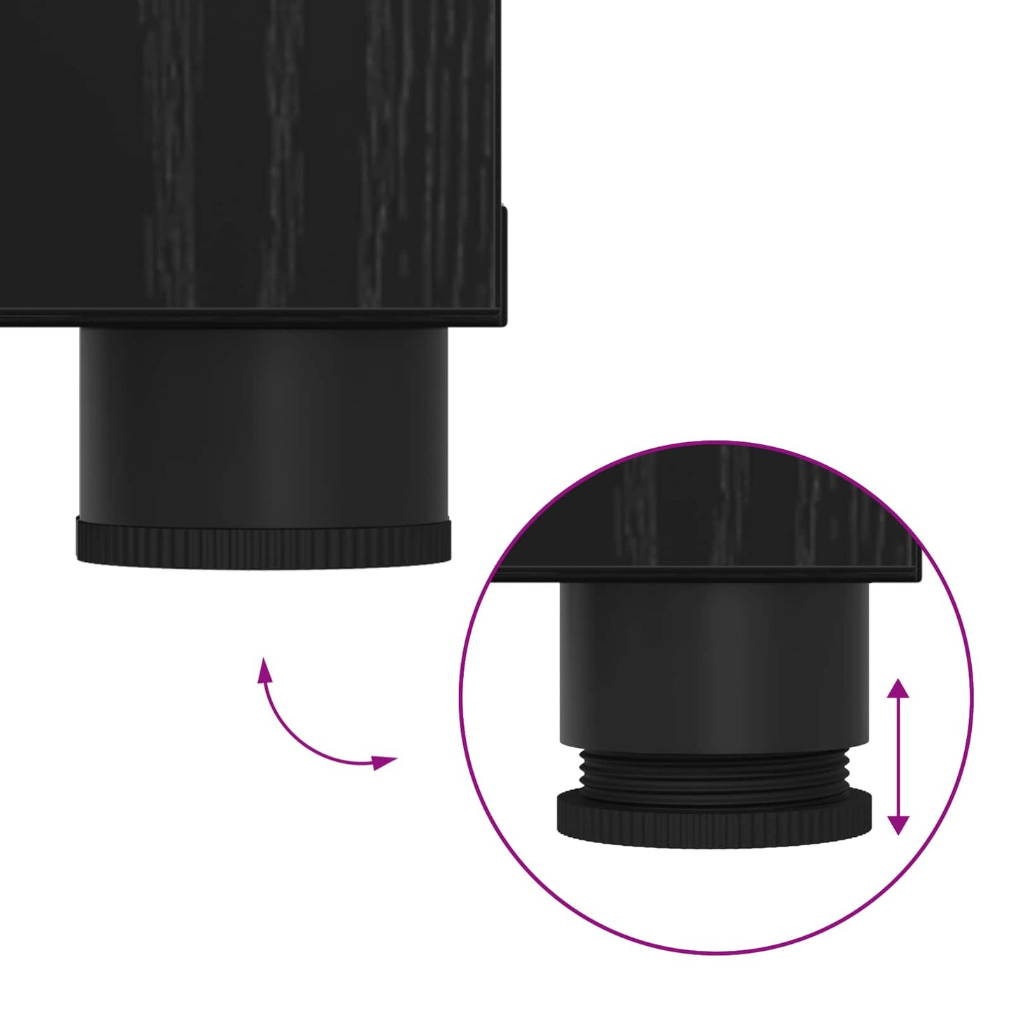 Panca per ingresso con cuscino Rovere Nero 100 x 38 x 46 cm